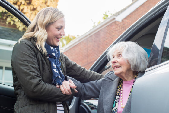 Home care assistance can help with transportation for aging seniors.