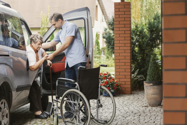 In-home care assists aging seniors with transportation services.