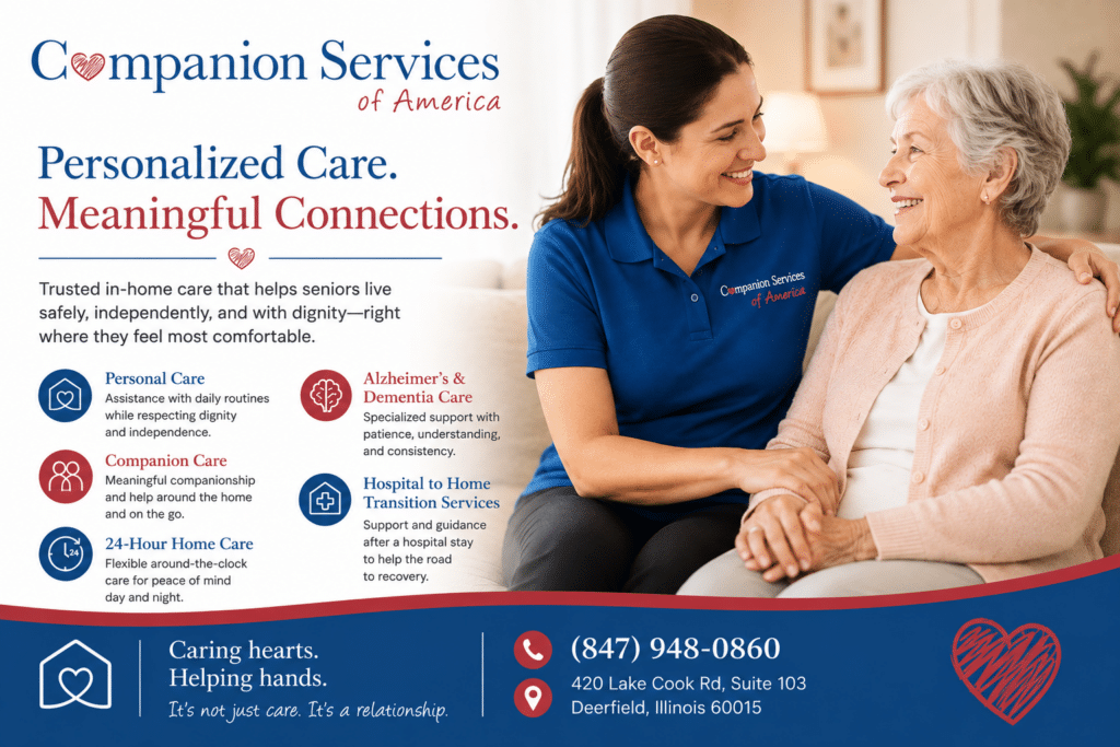 Home Care in North Shore, IL by Companion Services of America